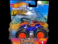 Hot Wheels Monster Trucks Plus Car Mix 1 2-Pack Case of 8